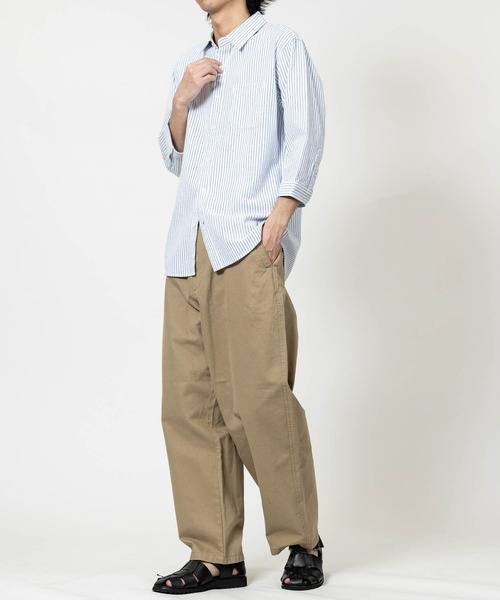 JOHN'S CLOSET(ジョンズクローゼット)の「【a】パナマ レギュラーカラー 七分袖シャツ(シャツ/ブラウス・メンズ・ブルー/ブラック/ピンク/ネイビー系1/ホワイト系その他/ホワイト/ネイビー/ミント/ベージュ・LARGE/MEDIUM)」の15枚目の写真