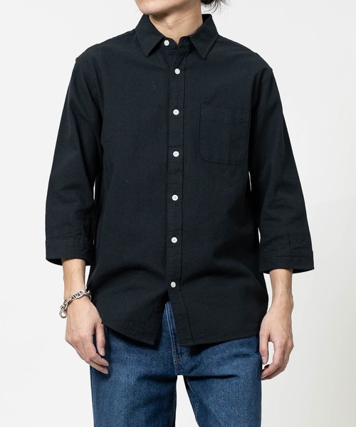 JOHN'S CLOSET(ジョンズクローゼット)の「【a】パナマ レギュラーカラー 七分袖シャツ(シャツ/ブラウス・メンズ・ブルー/ブラック/ピンク/ネイビー系1/ホワイト系その他/ホワイト/ネイビー/ミント/ベージュ・LARGE/MEDIUM)」の17枚目の写真