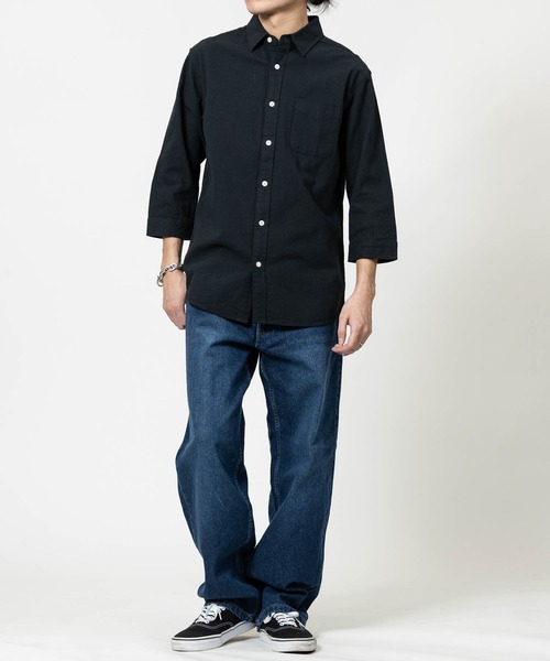 JOHN'S CLOSET(ジョンズクローゼット)の「【a】パナマ レギュラーカラー 七分袖シャツ(シャツ/ブラウス・メンズ・ブルー/ブラック/ピンク/ネイビー系1/ホワイト系その他/ホワイト/ネイビー/ミント/ベージュ・LARGE/MEDIUM)」の20枚目の写真