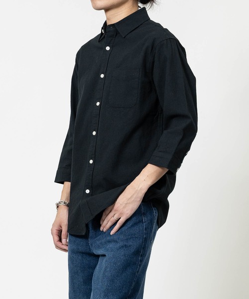 JOHN'S CLOSET(ジョンズクローゼット)の「【a】パナマ レギュラーカラー 七分袖シャツ(シャツ/ブラウス・メンズ・ブルー/ブラック/ピンク/ネイビー系1/ホワイト系その他/ホワイト/ネイビー/ミント/ベージュ・LARGE/MEDIUM)」の18枚目の写真