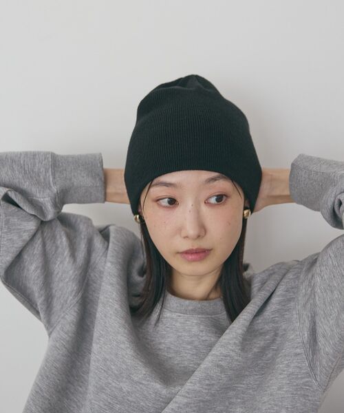 AMERICAN HOLIC（アメリカンホリック）の「ニットビーニー（ニットキャップ/ビーニー・レディース・杢グレー/ブラック/レッド・FREE）」の6枚目の写真