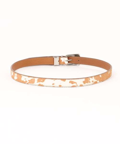 Lee(リー)の「Lee/リー 25mm ナロー ウエスタン COW柄 本革 レザーベルト(ベルト・メンズ・ブラック/ブラウン・FREE)」の15枚目の写真