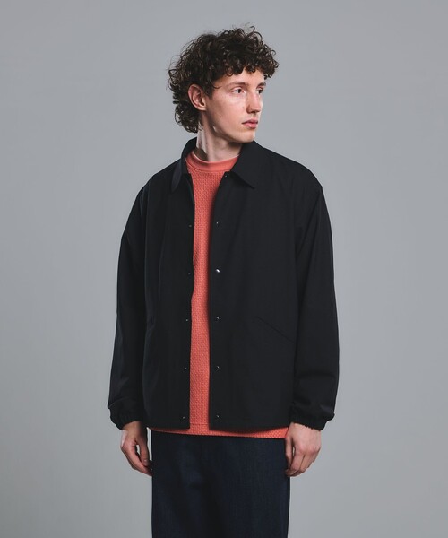 green label relaxing（グリーンレーベルリラクシング）の「FREELITCH コーチ ジャケット  -2WAYストレッチ・吸水速乾-（ブルゾン・メンズ・コバルトブルー/ダークブラウン/ブラック・XL/L/M/S）」の13枚目の写真