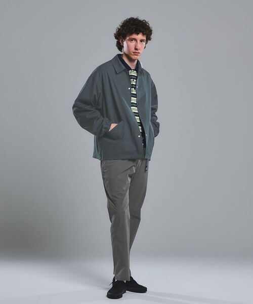 green label relaxing（グリーンレーベルリラクシング）の「FREELITCH コーチ ジャケット  -2WAYストレッチ・吸水速乾-（ブルゾン・メンズ・コバルトブルー/ダークブラウン/ブラック・XL/L/M/S）」の12枚目の写真