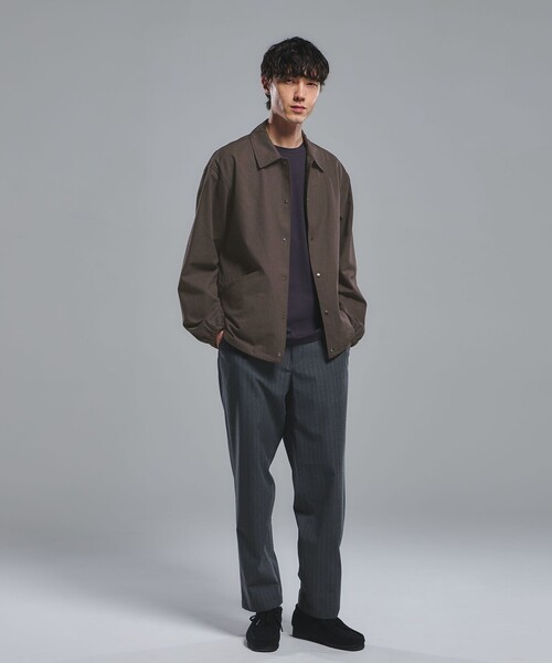 green label relaxing（グリーンレーベルリラクシング）の「FREELITCH コーチ ジャケット  -2WAYストレッチ・吸水速乾-（ブルゾン・メンズ・コバルトブルー/ダークブラウン/ブラック・XL/L/M/S）」の8枚目の写真