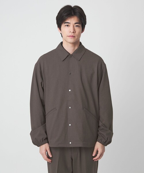 green label relaxing（グリーンレーベルリラクシング）の「FREELITCH コーチ ジャケット  -2WAYストレッチ・吸水速乾-（ブルゾン・メンズ・コバルトブルー/ダークブラウン/ブラック・XL/L/M/S）」の18枚目の写真