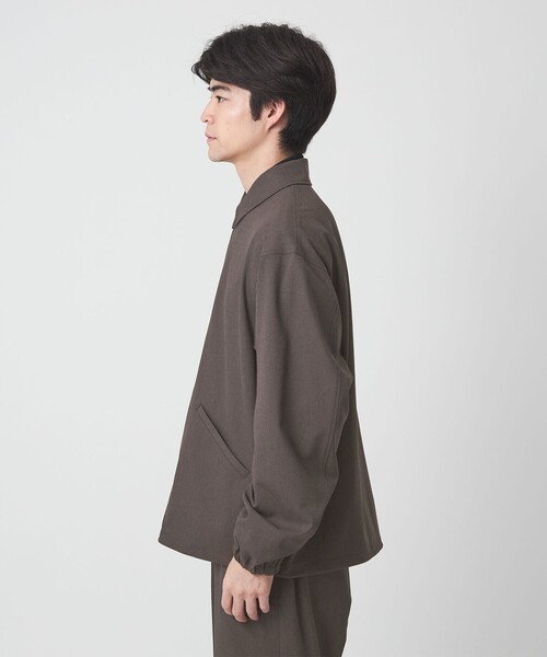 green label relaxing（グリーンレーベルリラクシング）の「FREELITCH コーチ ジャケット  -2WAYストレッチ・吸水速乾-（ブルゾン・メンズ・コバルトブルー/ダークブラウン/ブラック・XL/L/M/S）」の19枚目の写真