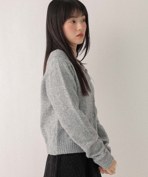Heather(ヘザー)の「襟付きモチーフカーディガン 603690(ニット/セーター・レディース・ネイビー/グレー/アイボリー・FREE)」の10枚目の写真
