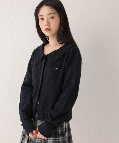 Heather(ヘザー)の「襟付きモチーフカーディガン 603690(ニット/セーター・レディース・ネイビー/グレー/アイボリー・FREE)」の14枚目の写真
