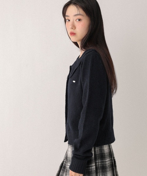 Heather(ヘザー)の「襟付きモチーフカーディガン 603690(ニット/セーター・レディース・ネイビー/グレー/アイボリー・FREE)」の15枚目の写真