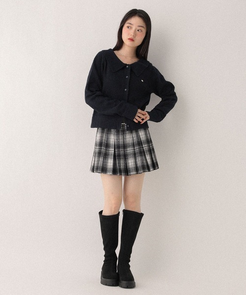 Heather(ヘザー)の「襟付きモチーフカーディガン 603690(ニット/セーター・レディース・ネイビー/グレー/アイボリー・FREE)」の17枚目の写真