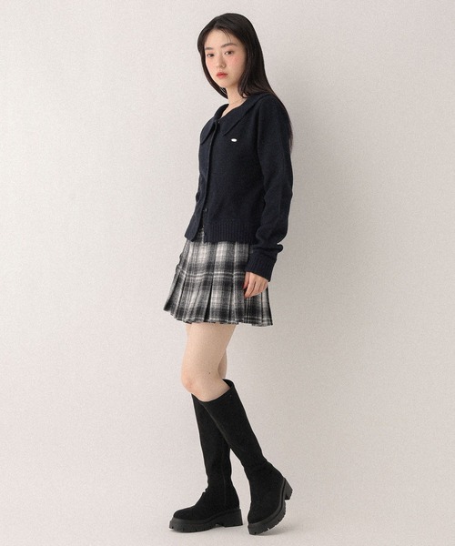 Heather(ヘザー)の「襟付きモチーフカーディガン 603690(ニット/セーター・レディース・ネイビー/グレー/アイボリー・FREE)」の18枚目の写真