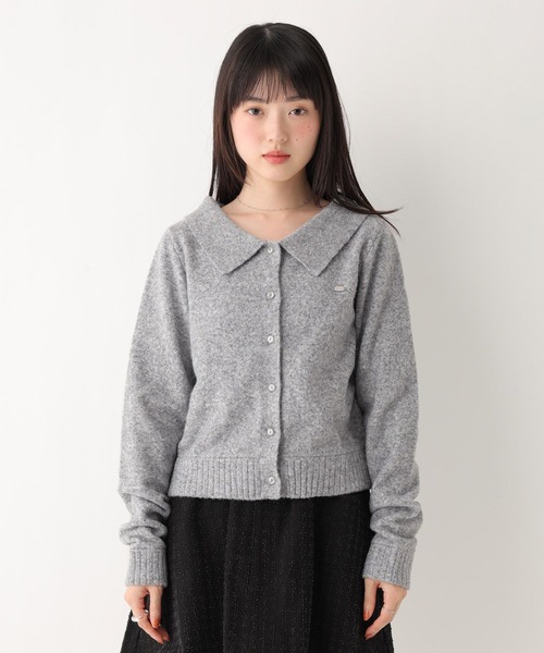 Heather(ヘザー)の「襟付きモチーフカーディガン 603690(ニット/セーター・レディース・ネイビー/グレー/アイボリー・FREE)」の20枚目の写真