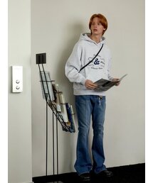 KINETO（キネト）の「Classic artwork embroidery hood_melange（パーカー）」