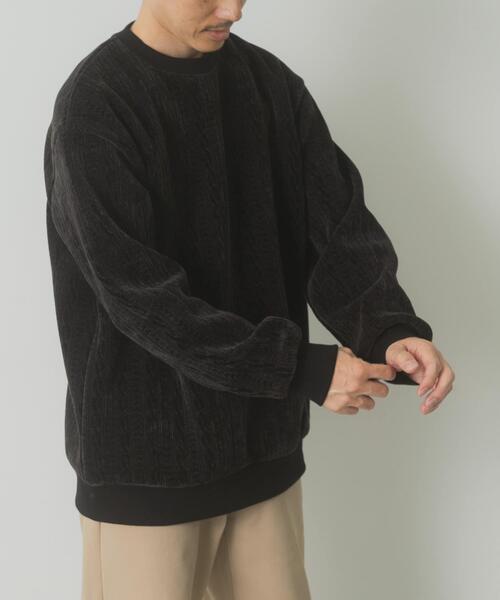 ITEMS URBANRESEARCH(アイテムズ アーバンリサーチ)の「発熱機能ケーブル柄カットモールトップス(その他トップス・メンズ・ホワイト/グレー・MEDIUM/LARGE)」の7枚目の写真