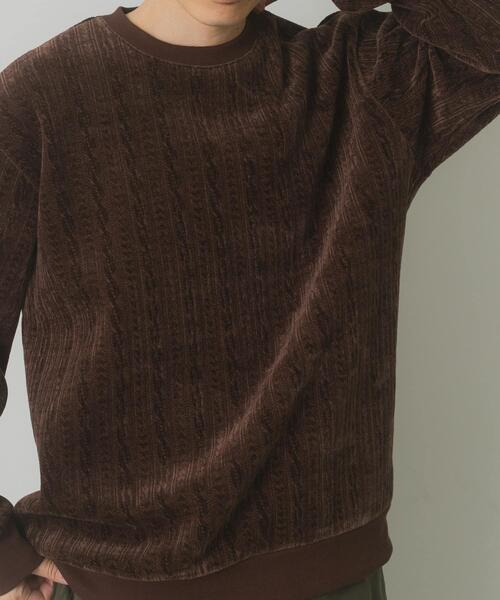 ITEMS URBANRESEARCH(アイテムズ アーバンリサーチ)の「発熱機能ケーブル柄カットモールトップス(その他トップス・メンズ・ホワイト/グレー・MEDIUM/LARGE)」の11枚目の写真