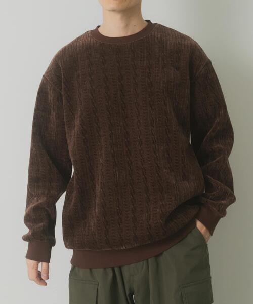 ITEMS URBANRESEARCH(アイテムズ アーバンリサーチ)の「発熱機能ケーブル柄カットモールトップス(その他トップス・メンズ・ホワイト/グレー・MEDIUM/LARGE)」の12枚目の写真