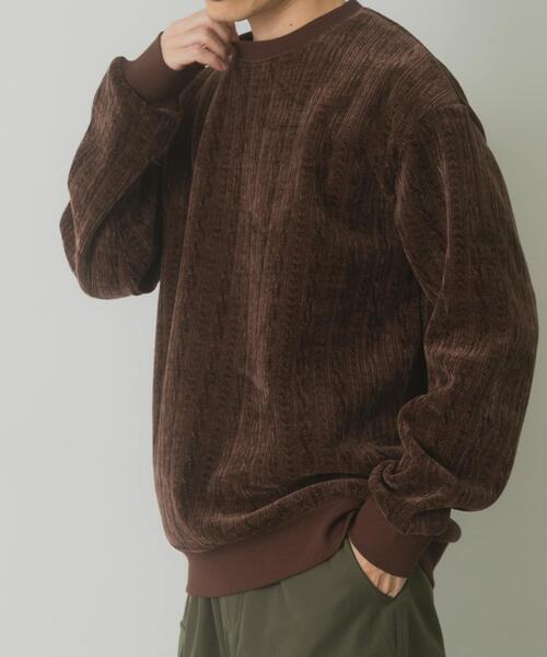 ITEMS URBANRESEARCH(アイテムズ アーバンリサーチ)の「発熱機能ケーブル柄カットモールトップス(その他トップス・メンズ・ホワイト/グレー・MEDIUM/LARGE)」の13枚目の写真