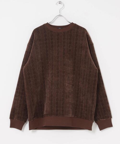 ITEMS URBANRESEARCH(アイテムズ アーバンリサーチ)の「発熱機能ケーブル柄カットモールトップス(その他トップス・メンズ・ホワイト/グレー・MEDIUM/LARGE)」の18枚目の写真