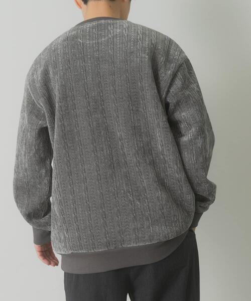 ITEMS URBANRESEARCH(アイテムズ アーバンリサーチ)の「発熱機能ケーブル柄カットモールトップス(その他トップス・メンズ・ホワイト/グレー・MEDIUM/LARGE)」の22枚目の写真