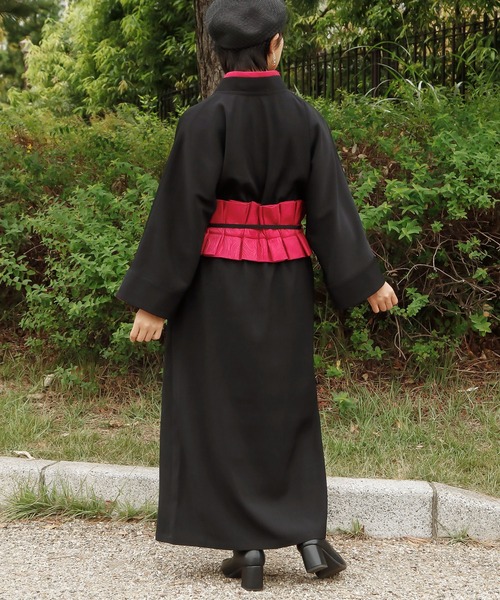 カヤ（カヤ）の「【カヤ】流水洒落着ならいワンピース（ワンピース・レディース・スミクロ/ダークネイビー/エンジ・FREE）」の8枚目の写真