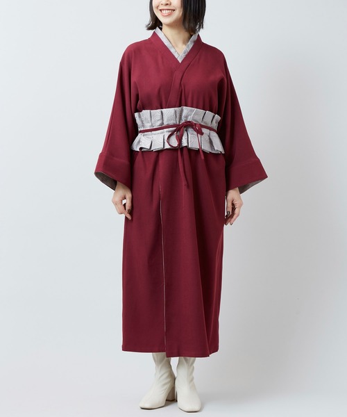 カヤ（カヤ）の「【カヤ】流水洒落着ならいワンピース（ワンピース・レディース・スミクロ/ダークネイビー/エンジ・FREE）」の16枚目の写真