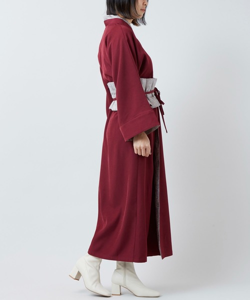 カヤ（カヤ）の「【カヤ】流水洒落着ならいワンピース（ワンピース・レディース・スミクロ/ダークネイビー/エンジ・FREE）」の21枚目の写真