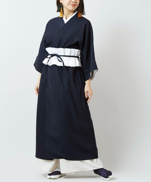 カヤ（カヤ）の「【カヤ】流水洒落着ならいワンピース（ワンピース・レディース・スミクロ/ダークネイビー/エンジ・FREE）」の12枚目の写真
