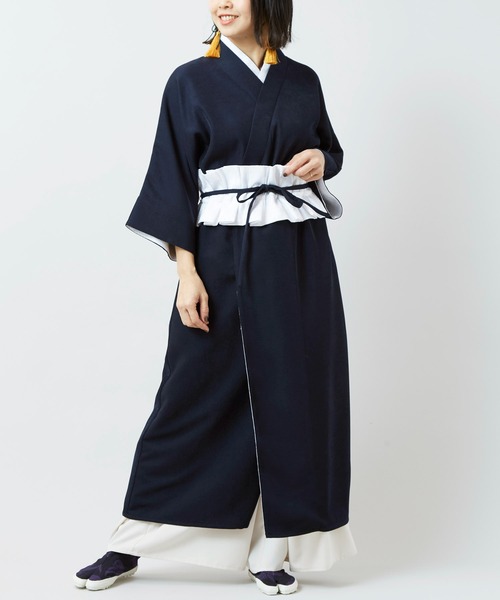 カヤ（カヤ）の「【カヤ】流水洒落着ならいワンピース（ワンピース・レディース・スミクロ/ダークネイビー/エンジ・FREE）」の13枚目の写真