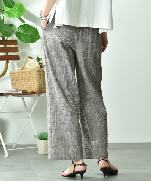 INTERPLANET（インタープラネット）の「スラブチェックパンツ（その他パンツ・レディース・ブラック/ブラウン・FREE）」の12枚目の写真