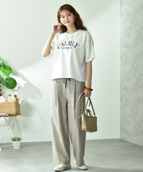 INTERPLANET（インタープラネット）の「スラブチェックパンツ（その他パンツ・レディース・ブラック/ブラウン・FREE）」の18枚目の写真