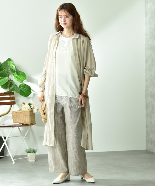 INTERPLANET（インタープラネット）の「スラブチェックパンツ（その他パンツ・レディース・ブラック/ブラウン・FREE）」の19枚目の写真