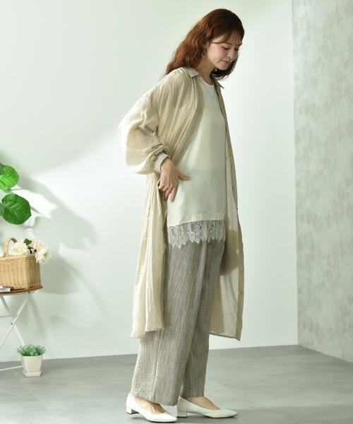 INTERPLANET（インタープラネット）の「スラブチェックパンツ（その他パンツ・レディース・ブラック/ブラウン・FREE）」の20枚目の写真