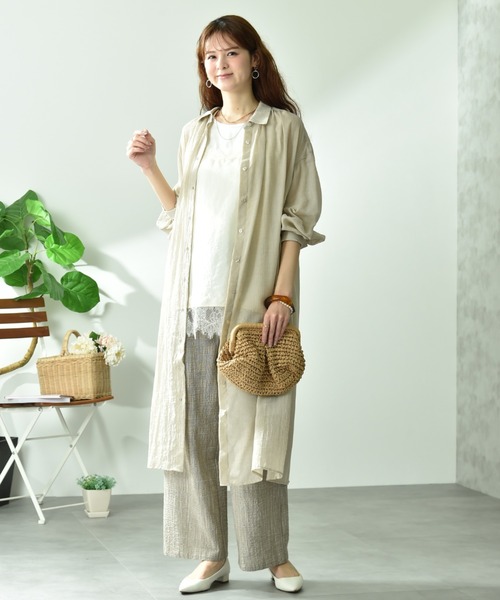 INTERPLANET（インタープラネット）の「スラブチェックパンツ（その他パンツ・レディース・ブラック/ブラウン・FREE）」の21枚目の写真