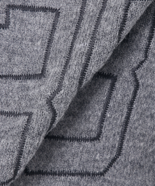 Oriens JOURNAL STANDARD（オリエンス ジャーナルスタンダード）の「ナンバリングダメージニット（ニット/セーター・レディース・グレー/パープル・FREE）」の10枚目の写真