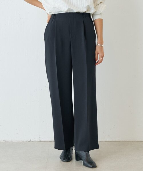 BEARDSLEY（ビアズリー）の「ダブルジョーゼットパンツ（その他パンツ・レディース・ブラック・FREE）」の2枚目の写真