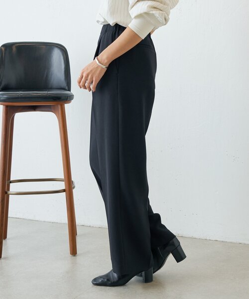 BEARDSLEY（ビアズリー）の「ダブルジョーゼットパンツ（その他パンツ・レディース・ブラック・FREE）」の3枚目の写真