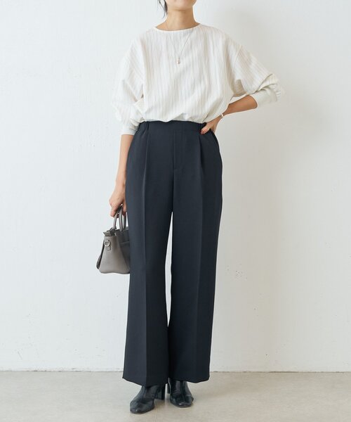 BEARDSLEY（ビアズリー）の「ダブルジョーゼットパンツ（その他パンツ・レディース・ブラック・FREE）」の5枚目の写真