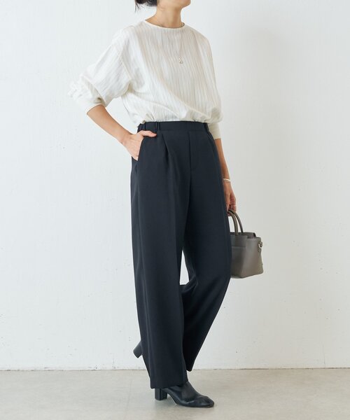 BEARDSLEY（ビアズリー）の「ダブルジョーゼットパンツ（その他パンツ・レディース・ブラック・FREE）」の7枚目の写真