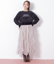 JILL by JILL STUART（ジルバイジルスチュアート）の「縦ラッフルチュールスカート（スカート）」
