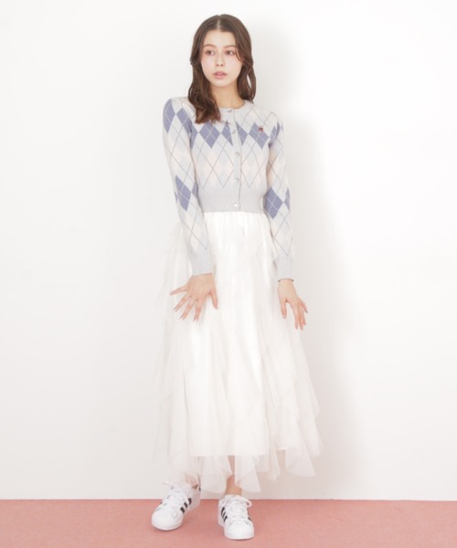 縦ラッフルチュールスカート（スカート）｜JILL by JILL STUART