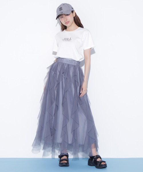 JILL by JILL STUART(ジルバイジルスチュアート)の「【再入荷】縦ラッフルチュールスカート(スカート・レディース・グレー/ホワイト/ベージュ・FREE)」の22枚目の写真