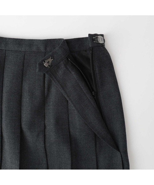 EASTBOY(イーストボーイ)の「スカート 無地 48cm丈 ウォッシャブル 女子 制服 学生服 中学生 高校生 スクール (スカート・キッズ・ネイビー/チャコール/ライトグレー・13号/11号/9号/7号)」の4枚目の写真
