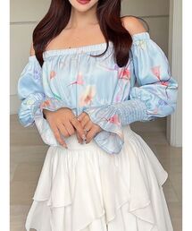 RESEXXY | 【memorif.】フラワークロップドオフショルブラウス(シャツ/ブラウス)