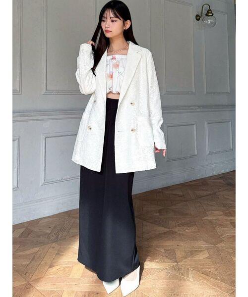 RESEXXY（リゼクシー）の「【memorif.】フラワークロップドオフショルブラウス（シャツ/ブラウス・レディース・ブルー/ホワイト/オレンジ・FREE）」の18枚目の写真