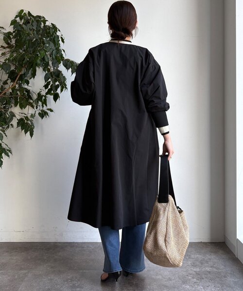 DouDou（ドゥドゥ）の「袖リブライトコート（その他アウター・レディース・ブラック/キャメル/ベージュ・FREE）」の7枚目の写真