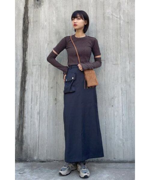 320SHOWROOM(320ショールーム)の「1Cargo Pocket Long Skirt Charcoal(スカート・レディース・その他・MEDIUM)」の10枚目の写真