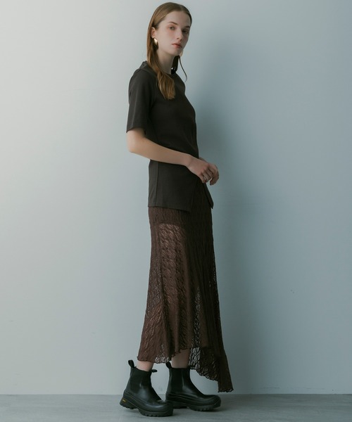 SERENO(セレーノ)の「アシンメトリー レーススカート(スカート・レディース・カーキ/ブラック/ブラウン・S/M)」の19枚目の写真