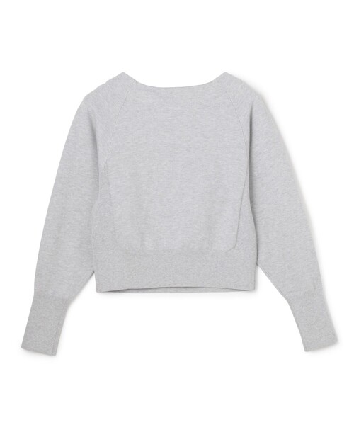 uncrave(アンクレイヴ)の「スウェットライクニット ヘンリーネックトップス(ニット/セーター・レディース・ブラック系/ホワイト系/ライトグレー系・F)」の10枚目の写真