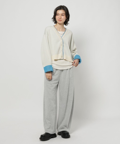 niko and...(ニコアンド)の「フワフワフェザースウェットパンツ(スウェットパンツ・レディース・アイボリー/ダークブラウン/ライトグレー・FREE)」の8枚目の写真